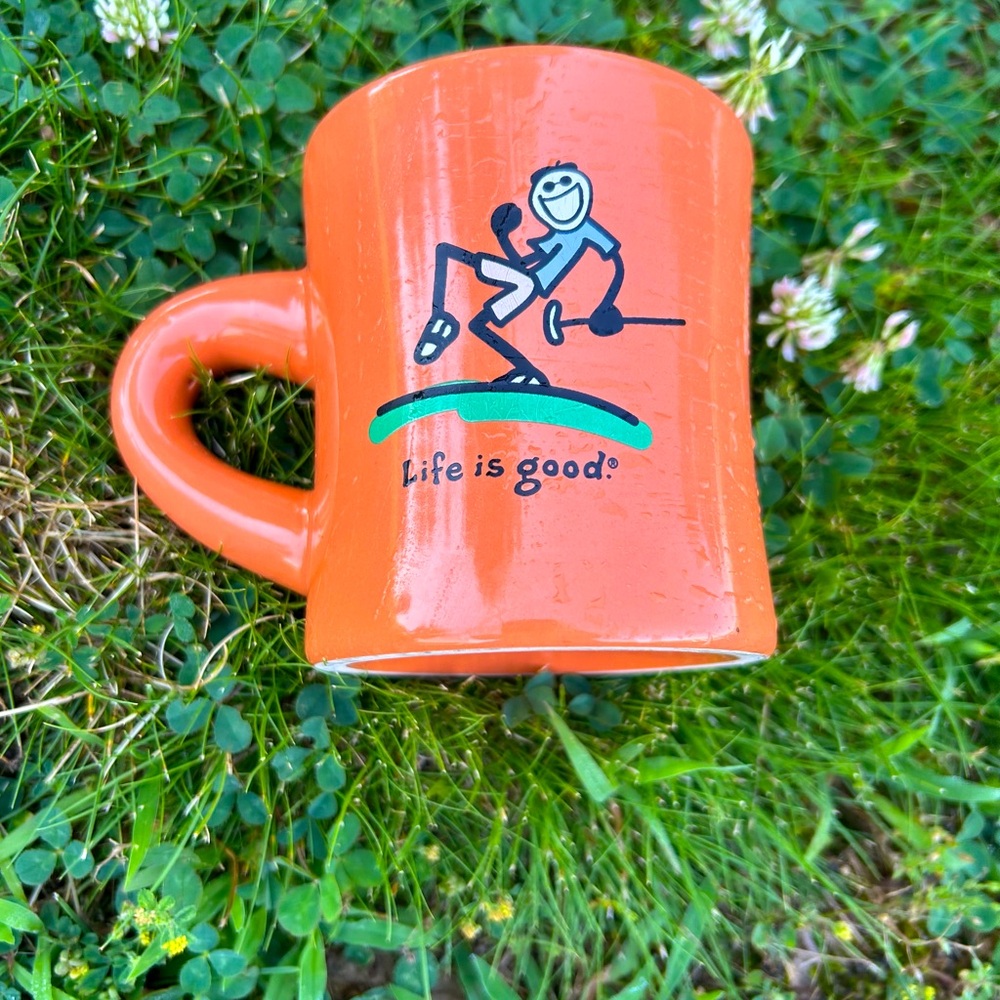 Life is Good “do what you like like what you do” coffee mug tea cup orange fall
